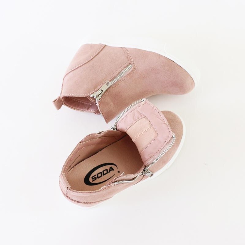 Mommy & me fashion kids wedge sneakers booties - Picture 5 of 7